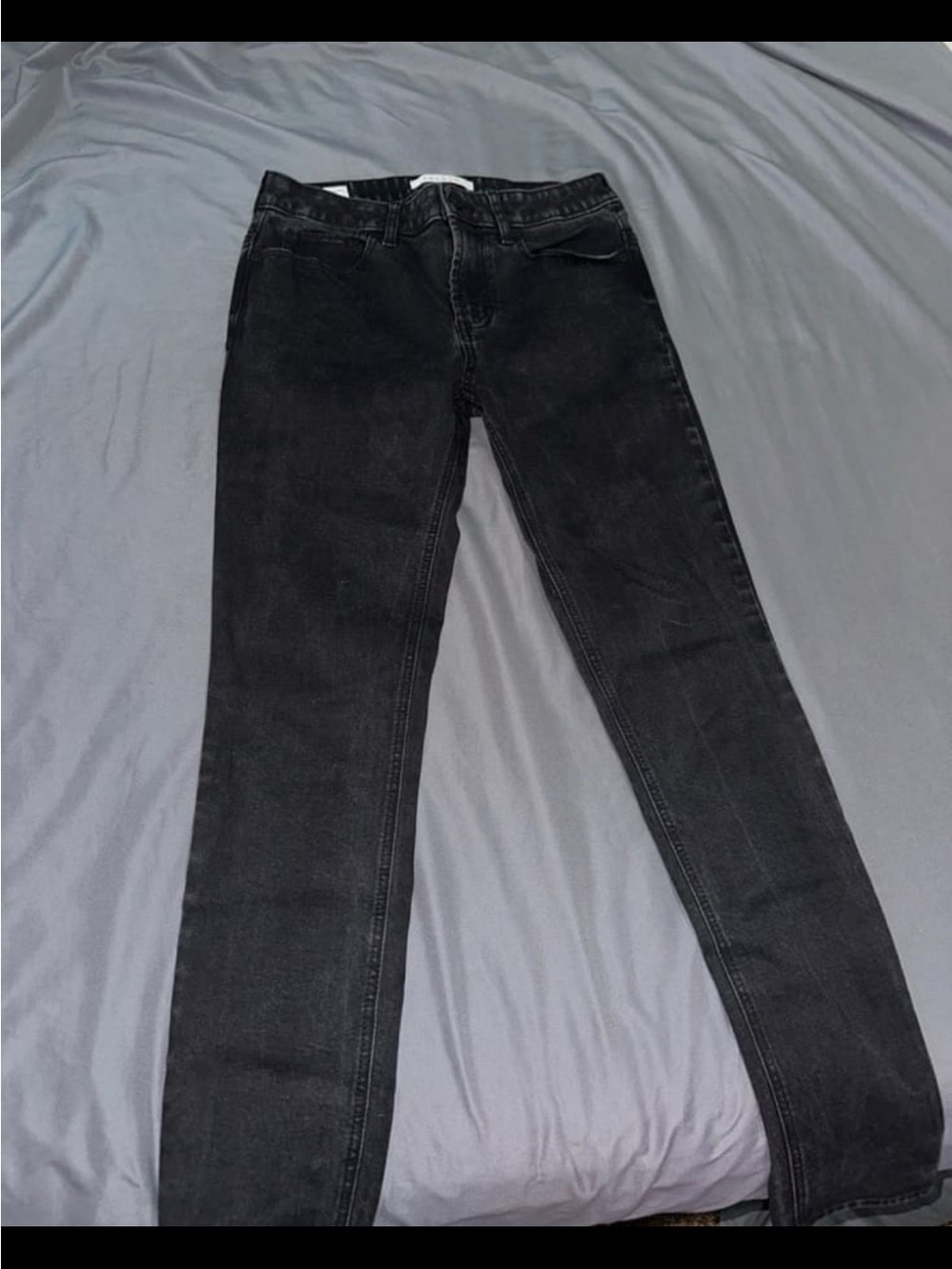 Mens Black Pacsun Stacked Skinny Jeans 30 x 32